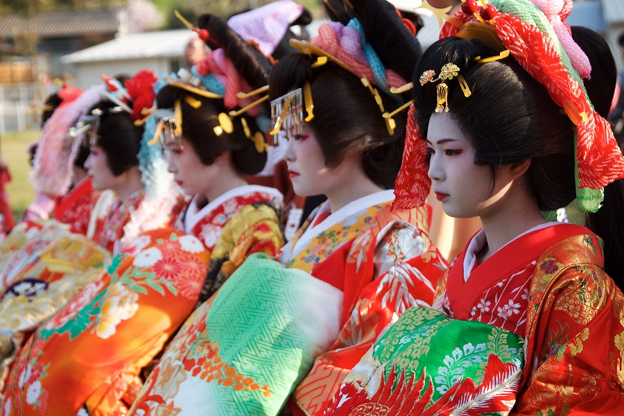 Japonija Geišos Kiotas