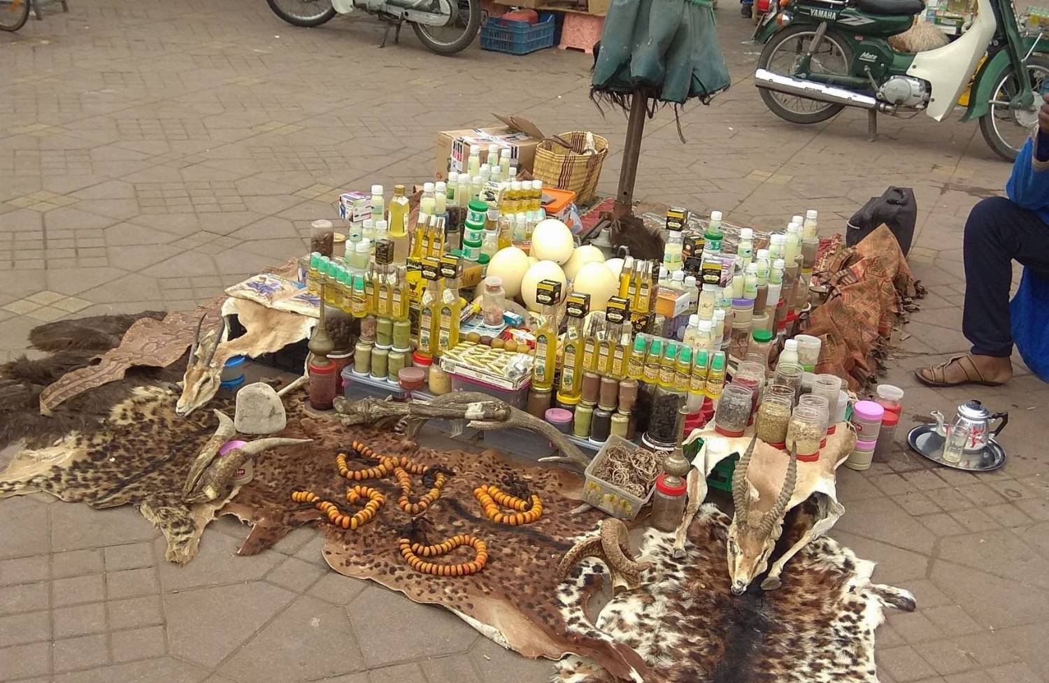 Magiškų ritualų atributai Marakešė, Maroke
