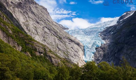 Norvegija. Josterdalio ledynas.