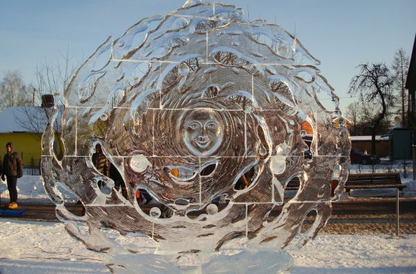 Ledo skulptūrų ekspozicija Jelgavoje (su Pakruojo dvaru) 1d.