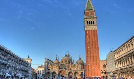 Italija. Venecija. Šv. Morkaus aikštė.