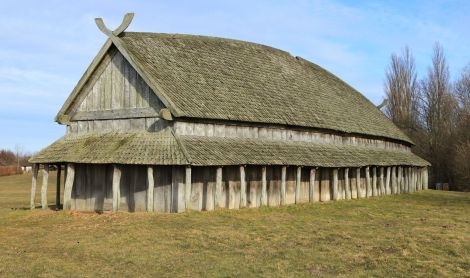 Danija.Fyrkato vikingų gyvenvietė.