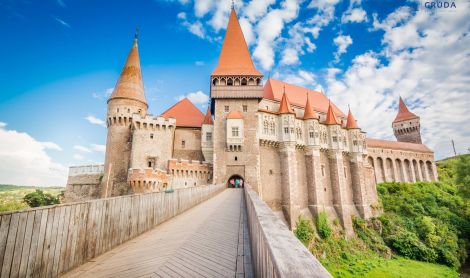 Rumunija. Hunyado pilis.