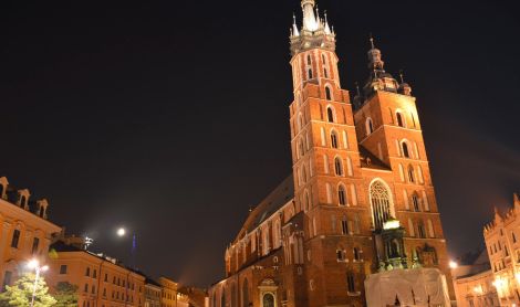 Lenkija. Krokuva. Šv. Marijos bažnyčia.