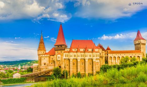 Rumunija. Hunyado pilis.