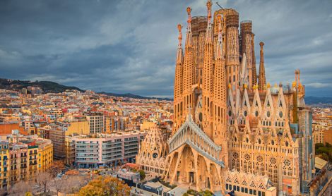 Ispanija. "Šventiosios šeimynos" bažnyčia.