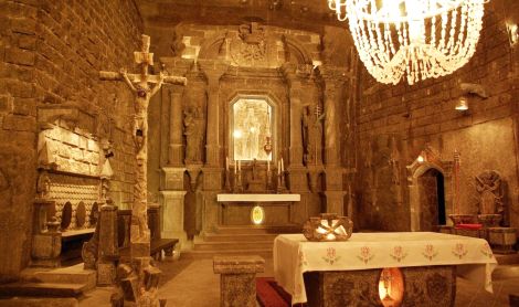 Lenkija. Veličkos druskų kasykla.