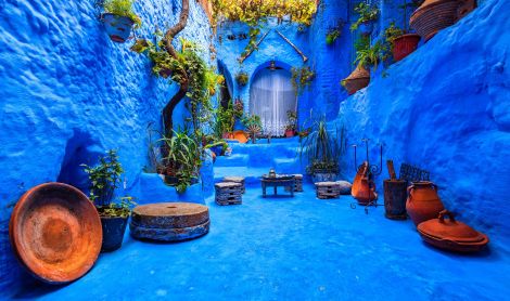 Marokas. Šefšauenas.