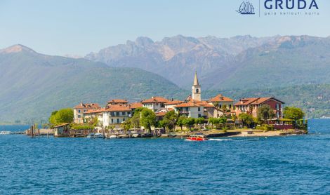 Italija. Madžorės ežeras.