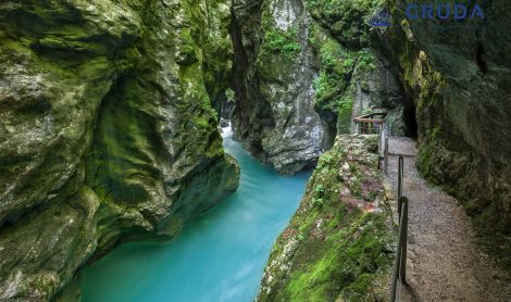 Slovėnija. Tolminkos tarpeklis