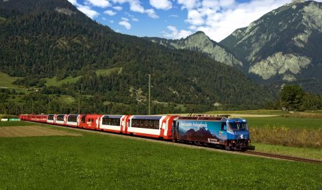 Šveicarija. Glacier Express.