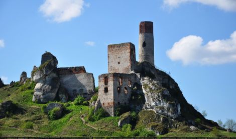Lenkija. Gižycko pilies liekanos.