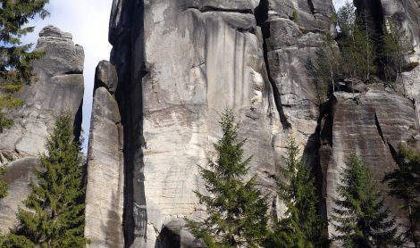 Čekija. Adršpadų kalnai.
