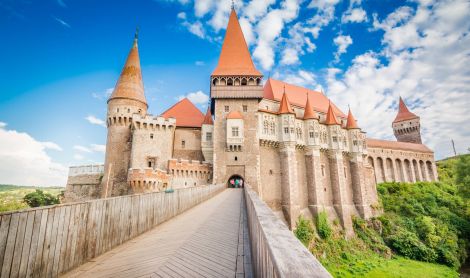 Rumunija. Hunyado pilis.