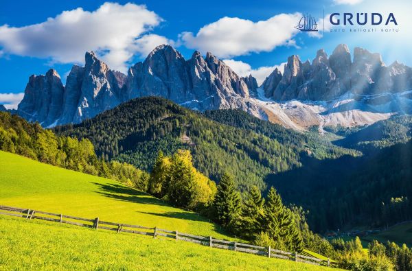 Bavarijos, Austrijos ir Italijos Alpės.