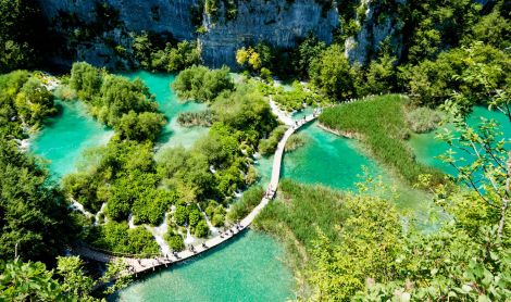 Kroatija. Plitvicos ežerų NP.