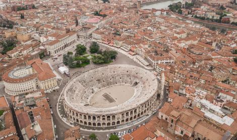 Italija. Veronos Arena.