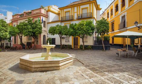 Ispanija. Barrio de Santa Cruz.