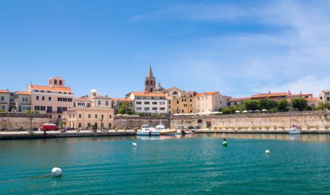 Sardinija. Algero miestas.