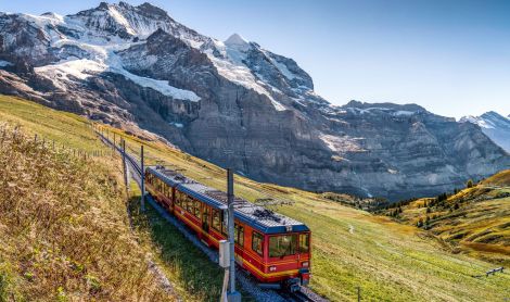 Jungfraujoch. Šveicarija.