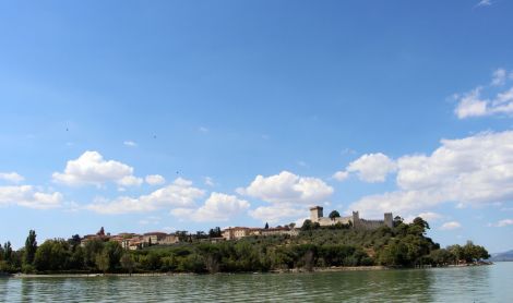 Italija. Trasimeno ežeras.