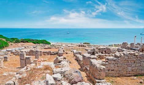 Sardinija. Taros archeologinė vietovė.