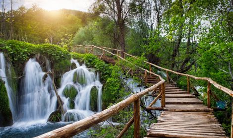 Kroatija. Plitvicos NP.