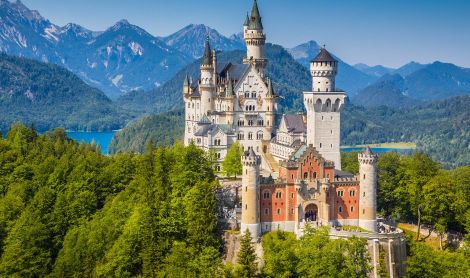 Vokietija. Noišvanštaino pilis.