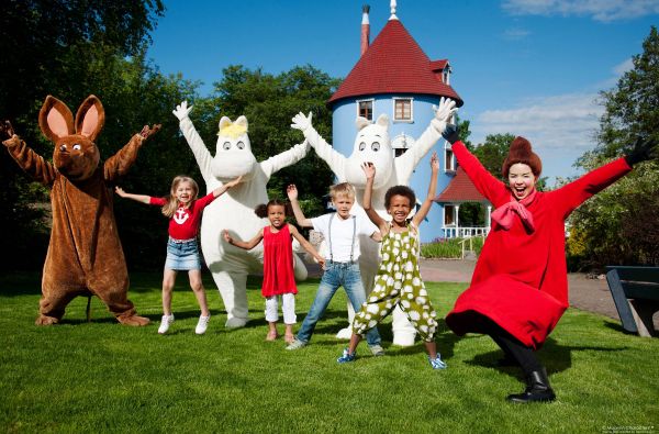 Suomija. Trolių mumių slėnis ir Sarkaniemi parkas