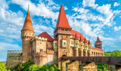 Rumunija. Hunyado pilis.