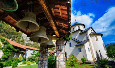 Juodkalnija. Morača vienuolynas.