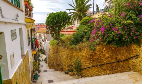 Ispanija. Barrio de Santa Cruz.