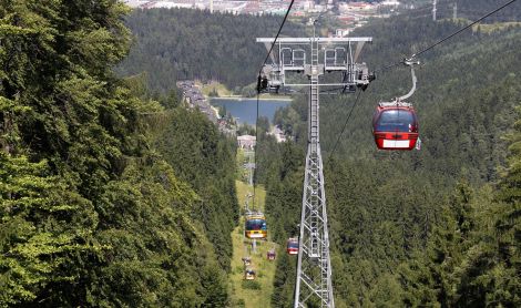 Slovakija. Pasikėlimas keltuvu.