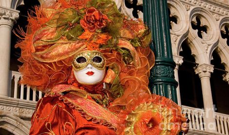 Italija. Venecijos karnavalas.