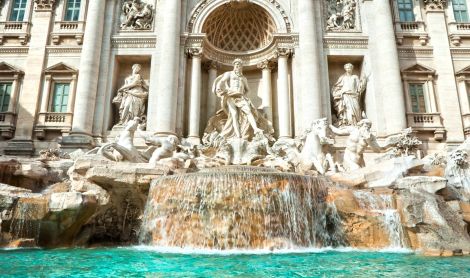 Italija. Trevi fontanas.