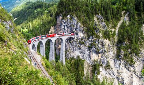 Šveicarija. Glacier Express.