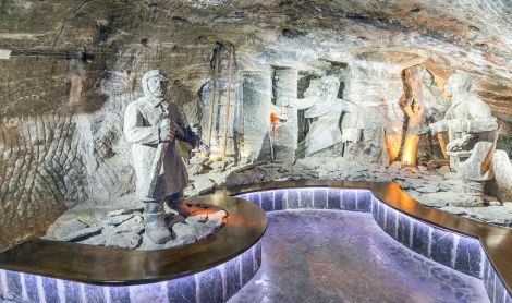 Lenkija. Veličkos druskų kasyklos.