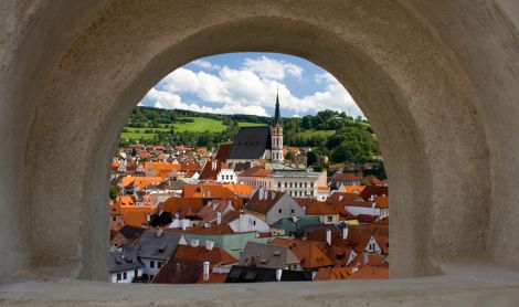 Čekija. Česky Krumlov.