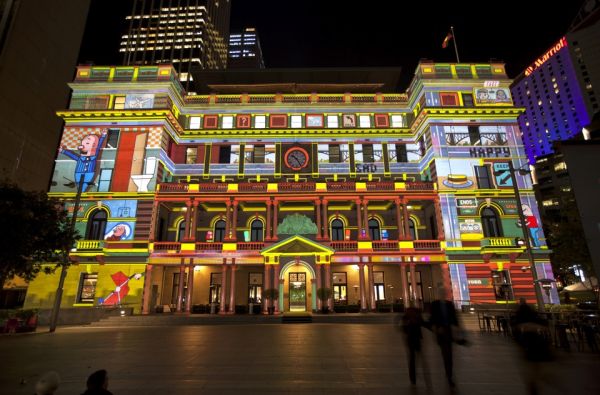 Šviesos festivalis Prahoje 3d.