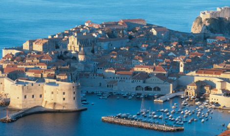 Kroatija. Dubrovnikas. Miesto panorama.