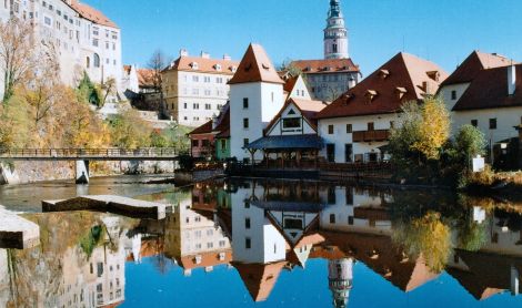 Čekija. Česky Krumlov.