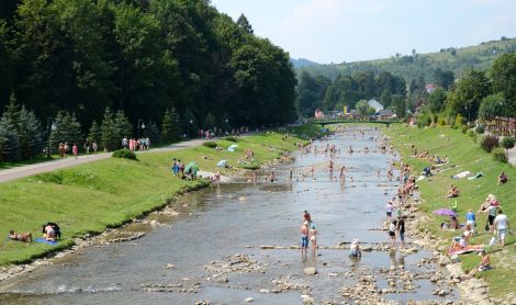 Lenkija. Szczawnicos miestelis.