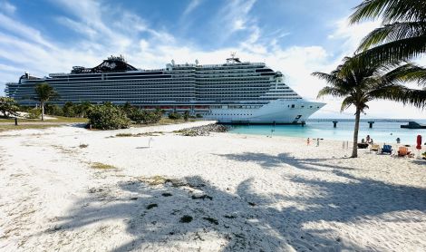 Ocean Cay MSC Marine Reserve sala (Bahamai)