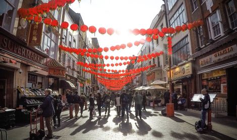 Anglija. Kinų kvartalas.