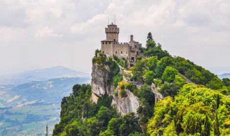 San Marino. Titano kalnas.