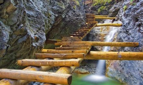 Slovakija. Pieninų nacionalinis parkas.