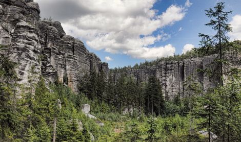 Čekija. Adršpadų kalnai.
