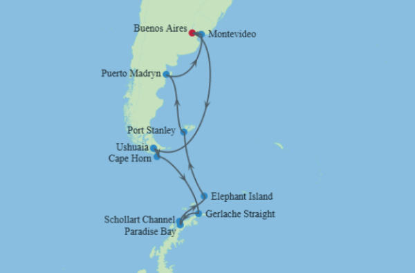 Kruizinė kelionė nuo Argentinos iki Antarktidos prabangiu Celebrity Equinox laivu su vadovu iš Lietuvos