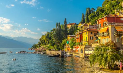 Italija. Komo ežeras.