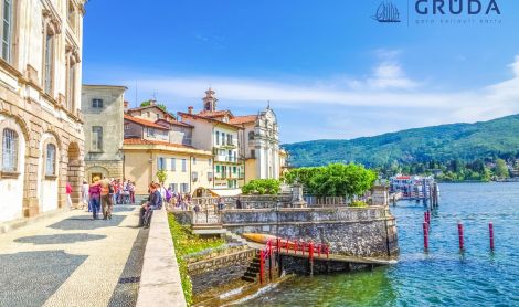 Italija. Madžorės ežeras.